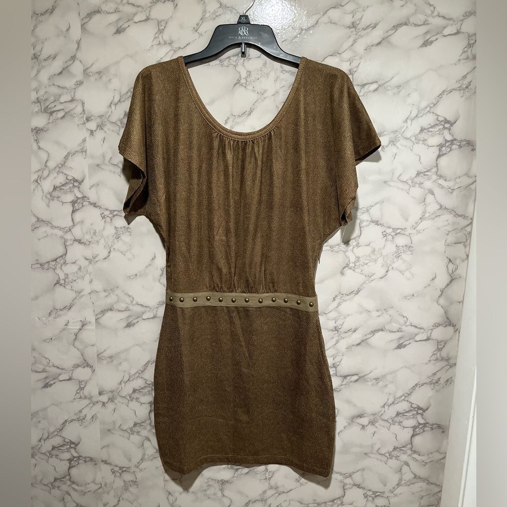 AFFLICTION Mini Dress with Studded Detail